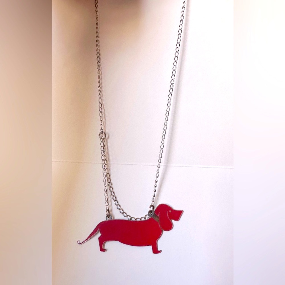 3/$20 + $4.99 SHIPPING ON ALL JEWELRY OVER $15 Handmade Dachshund Necklace
